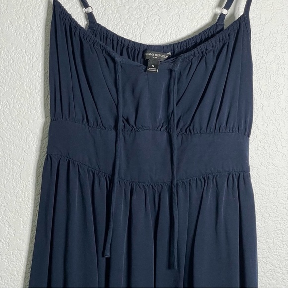 Banana Republic Dress Midi Spaghetti Strap Summer Dress Women’s Size Small Blue - Picture 2 of 9